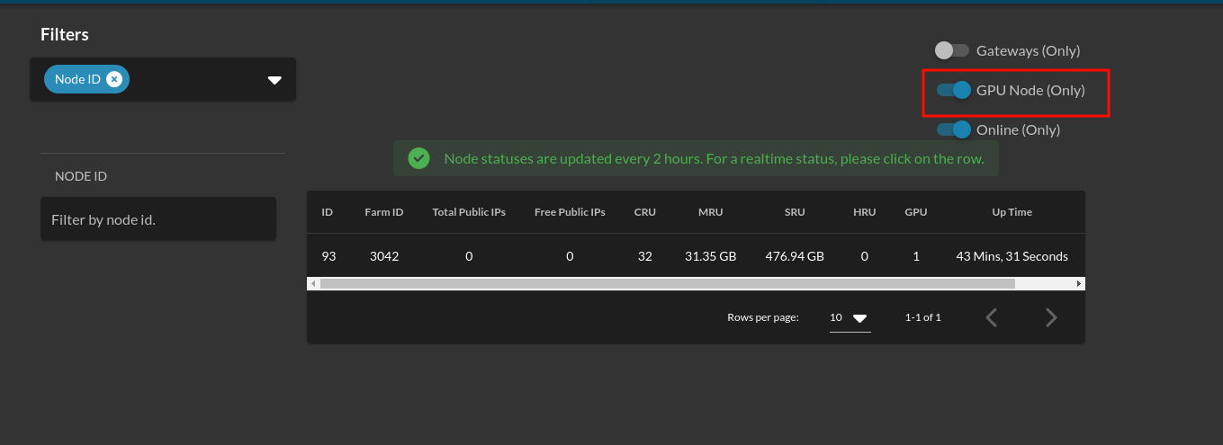 GPU Node Filter